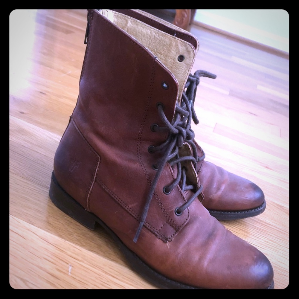 Frye Combat Boots